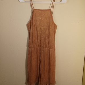 Pink glittery romper